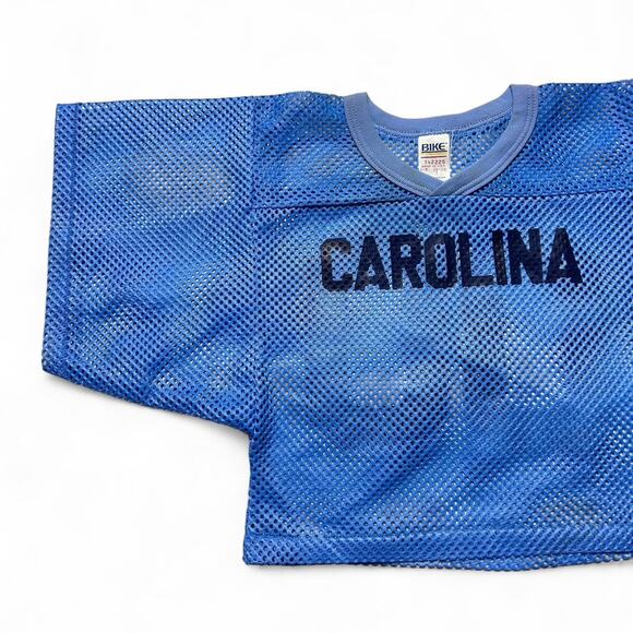 UNC Carolina Tarheels 80s Vintage Cropped Mesh Football Jersey Small - Picture 3 of 5